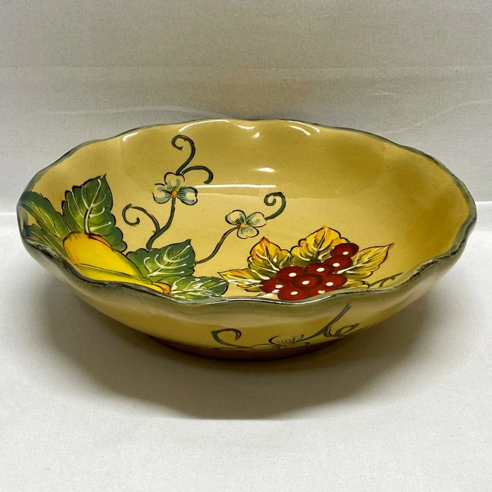 Vintage Earthenware Granada Fruit Bowl 8